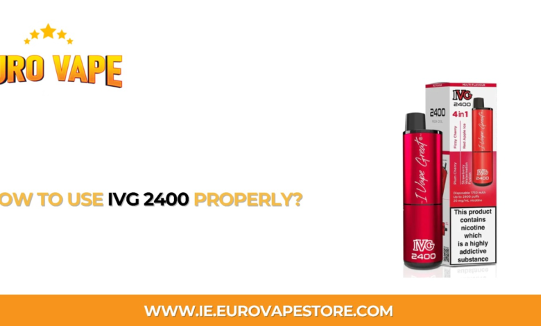 How to Use IVG 2400 Properly